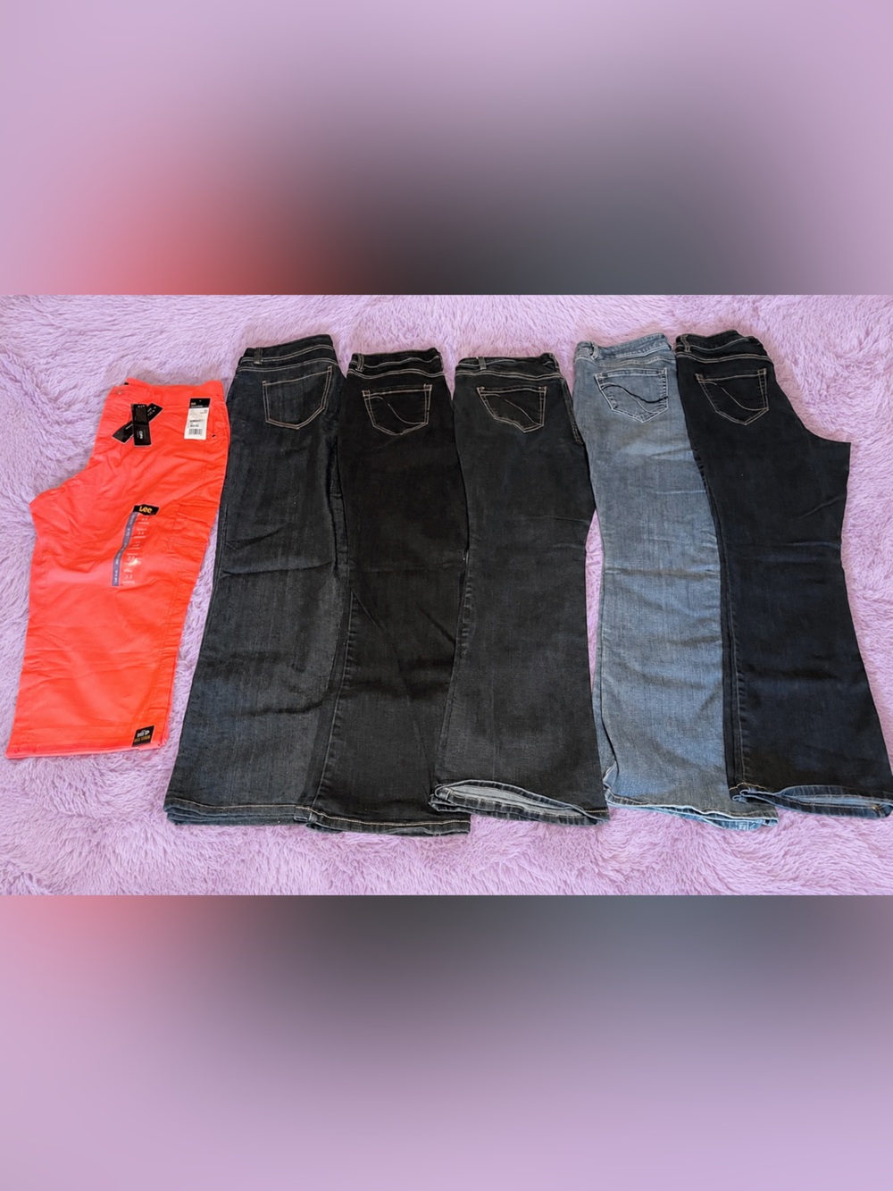 Size 14 Lane Bryant jeans and Brand new Lee capris